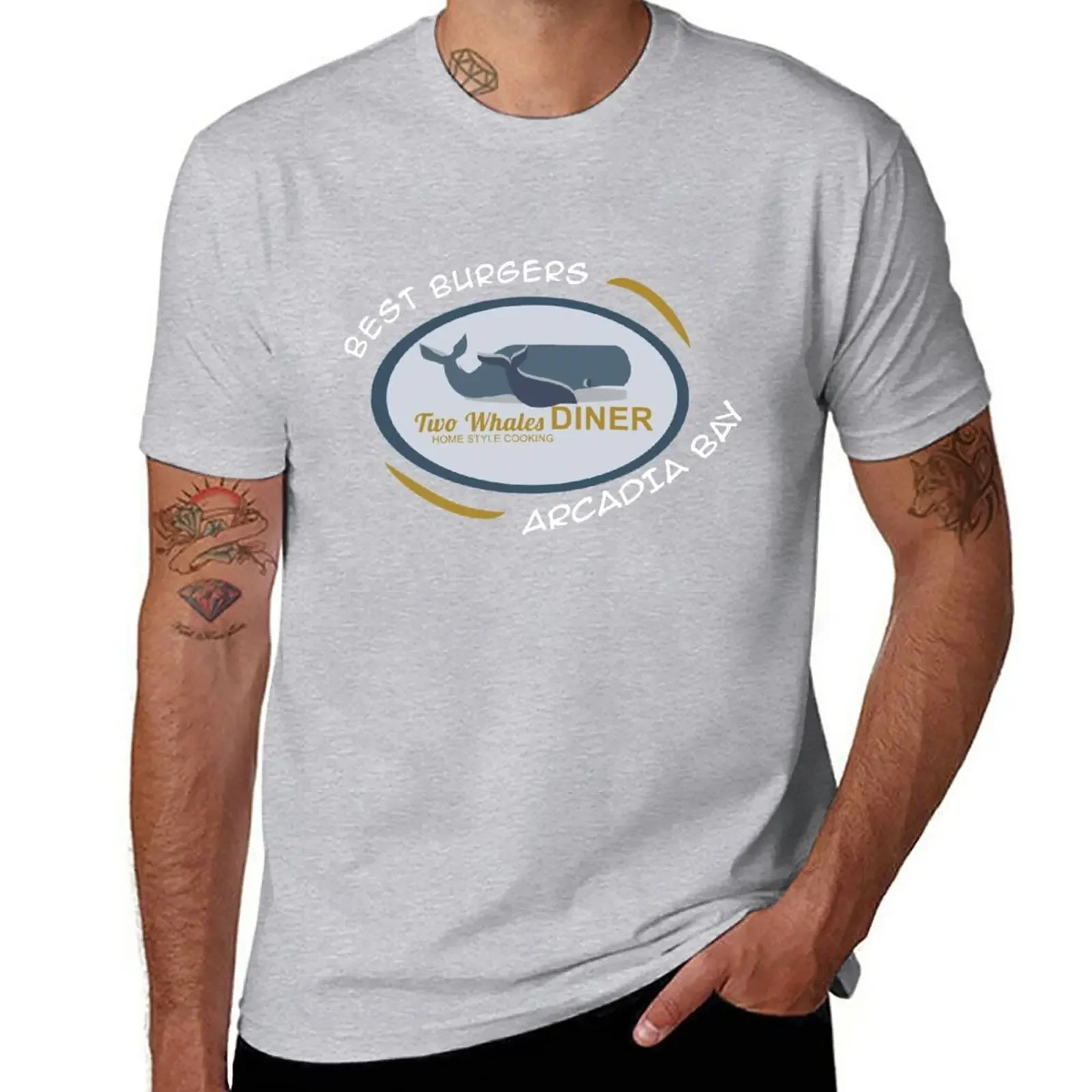 Two Whales Diner Tourist Shirt - Episode 2 T-Shirt Aesthetic clothing plus size tops heavyweight t shirts for men