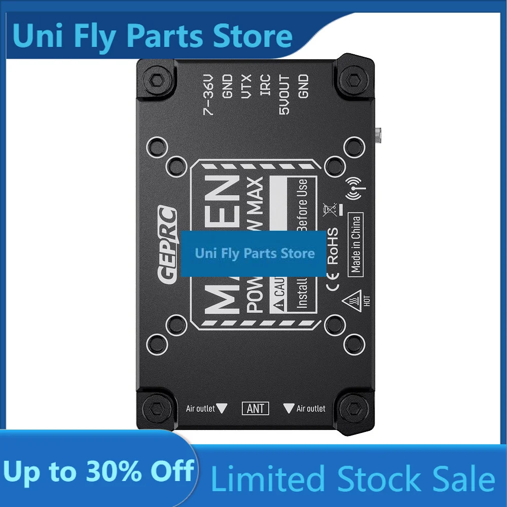 GEPRC MATEN 3.3G 3W 3000mW 40CH VTX PRO IRC Tramp OSD MMCX Image Transmission FPV TransmitterUniFly