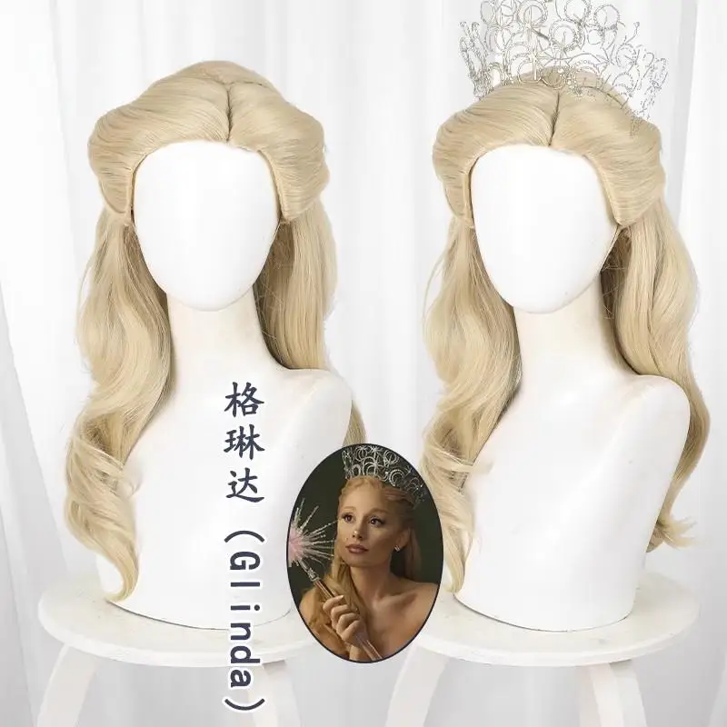 

Heat Resistant fiber wigs Cosplay Wig for Wicked: For Good Glinda‌ Wicked: Deuxième Partie Wicked: Part Two ‌Glinda‌