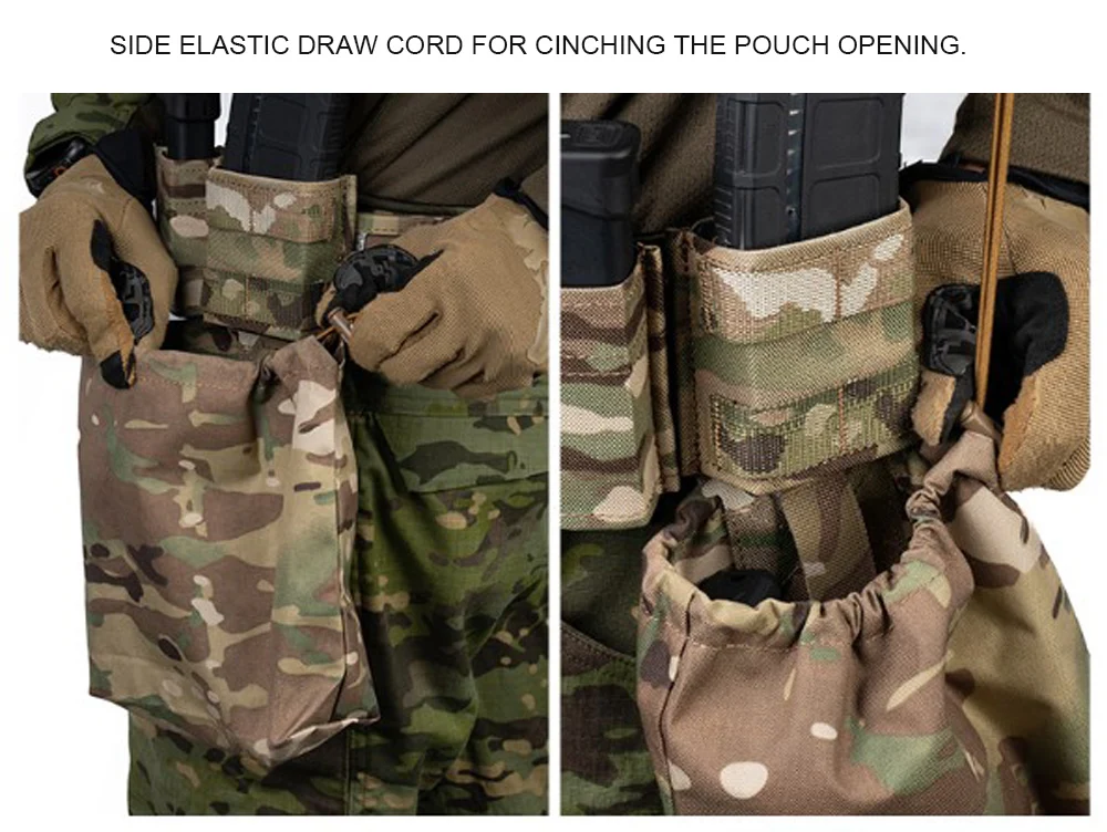 Taktische MINI-Recyclingtasche, Molle-Magazintasche, Magazinhalter, Outdoor-Paintball-Utility-Rückgewinnungstasche, Jagd-Magazintasche, Zubehör – Detail 11