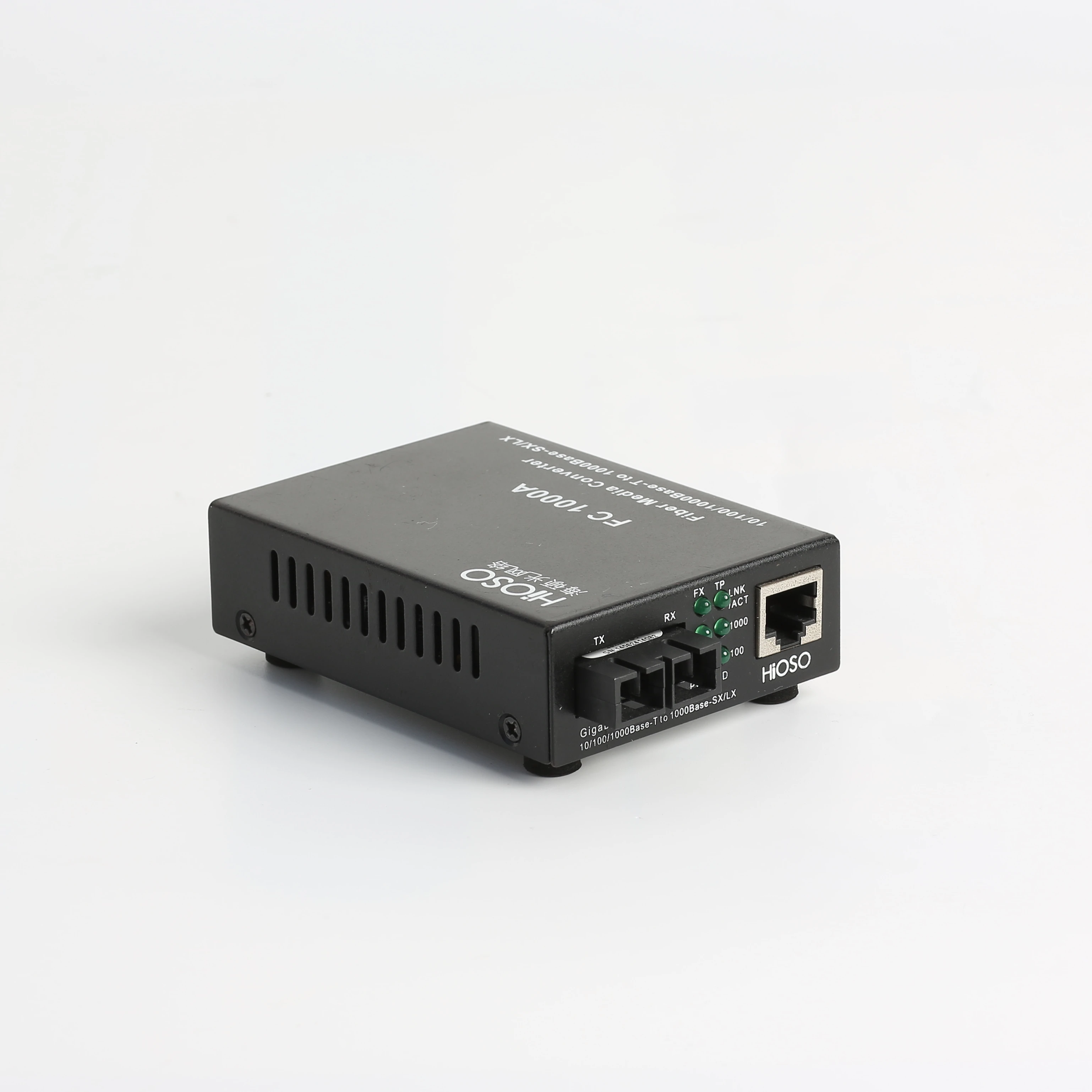 

HiOSO FC1000A Fiber Media Converter Optic RJ45 Factory Custom High Quality 10/100/1000M Gigabit Dual Fiber Single Mode 20KM