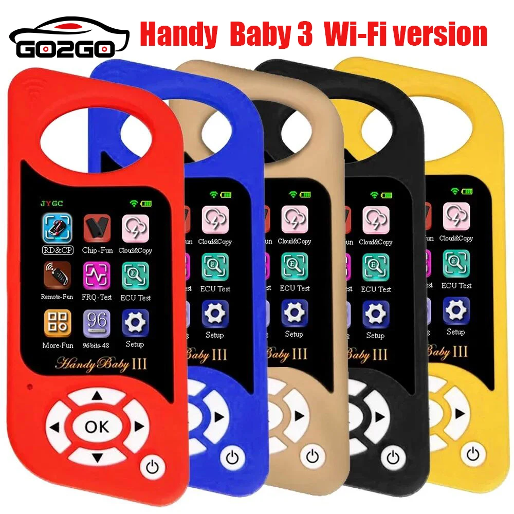 

Newest JYGC Handy BabyIII Auto Key Programmer Handy Baby 3 Free 96bit 48 Funtion for VW Cars 46/47/48/King/Super Red Chip