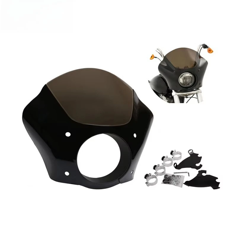 

2025 Newest Traditional Modified Motorcycle Modified Headlight Hood Retro Modified Headlight Motorcycle Fairings