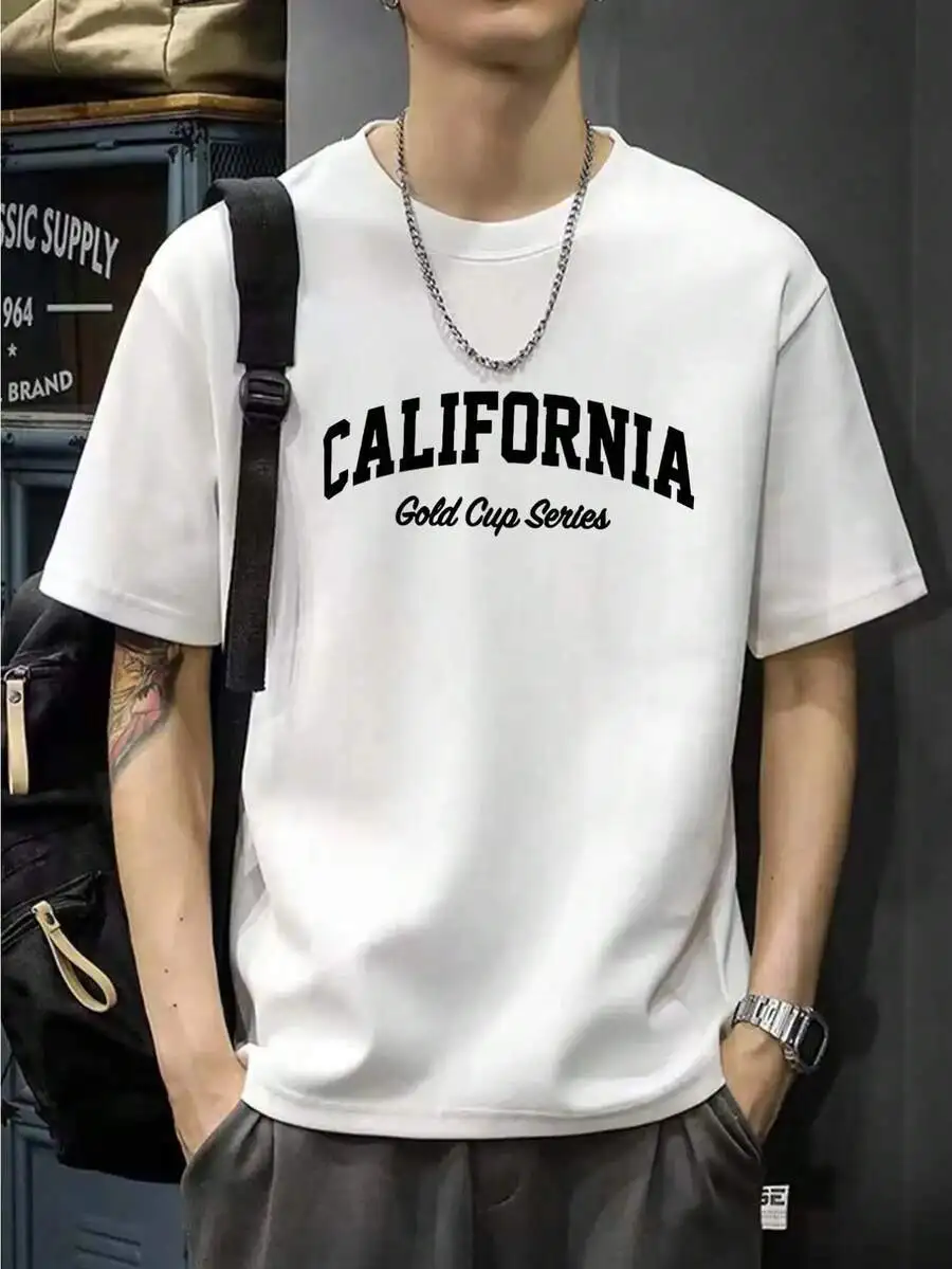 

Mens Solid Color Casual Cotton Tee Shirt Comfortable Short Sleeve T-Shirt