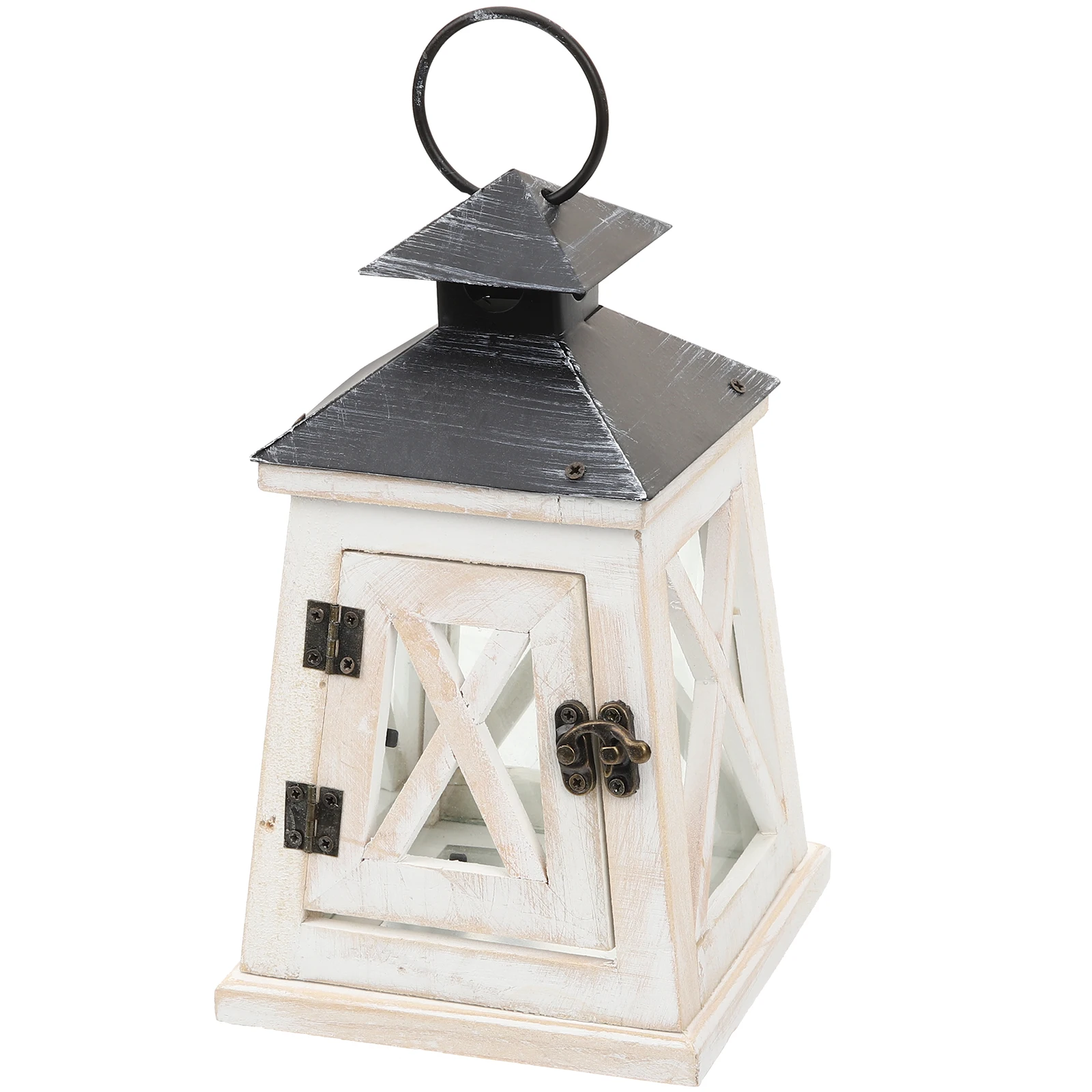 

Retro Holder Delicate Wood Lantern Compact Desktop Decor Decorative Lantern Home Dormitory Decor Photo Prop