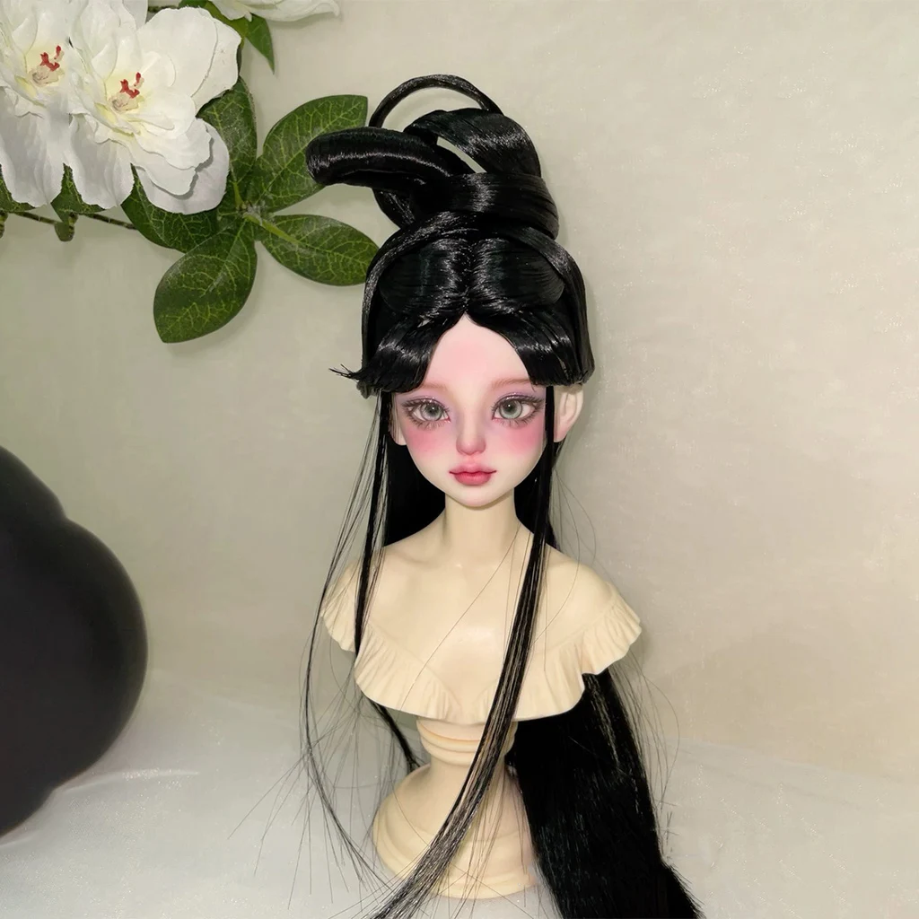 

1/4 1/3 Ancient Costume BJD Wig Doll Accessories Hanfu Antique Style Hair Retro Wigs For BJD/SD MSD SD13 Big Girl SSDF C2262