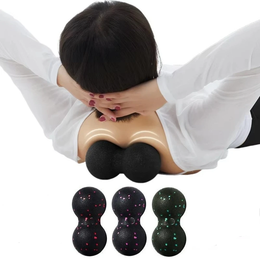 EPP اليوغا كرات الفول السوداني تدليك الجسم فآسيا الكرة عالية الكثافة العضلات الاسترخاء لاكروس اللياقة البدنية كرة الليفة العضلية تخفيف الألم