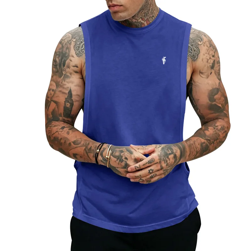 Neue Sommer-Lose-Weste für Herren mit Musiknoten-Print, Bodybuilding-Fitness, ärmellos – Detail 8