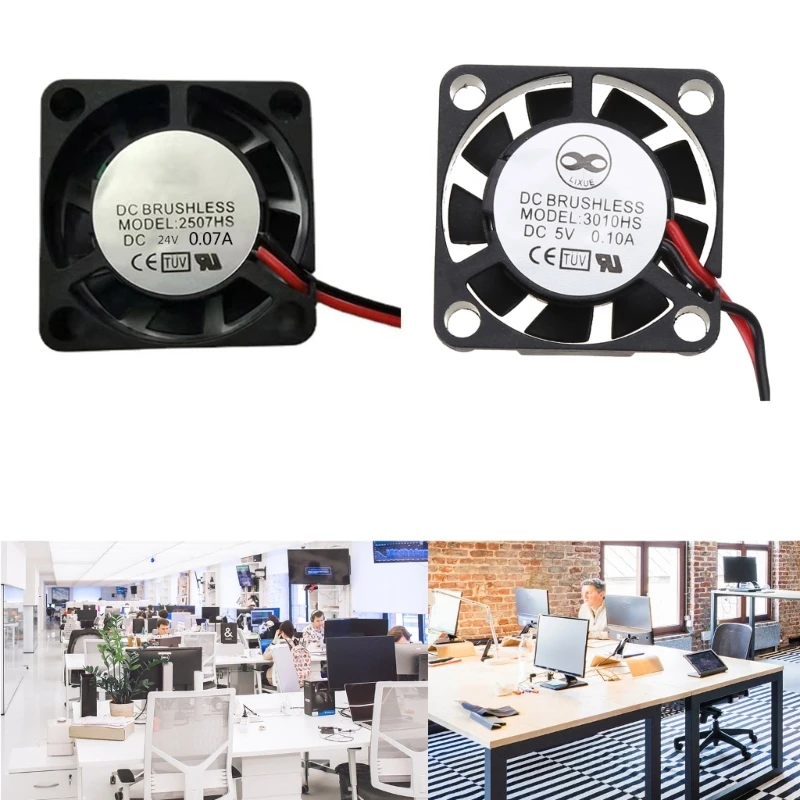 2507 Brushless Cooling Fan Cooling Fan Heatsink 5V/12V/24V Hydraulic Bearing Cooling Fan Good Heat Dissipation Radiator