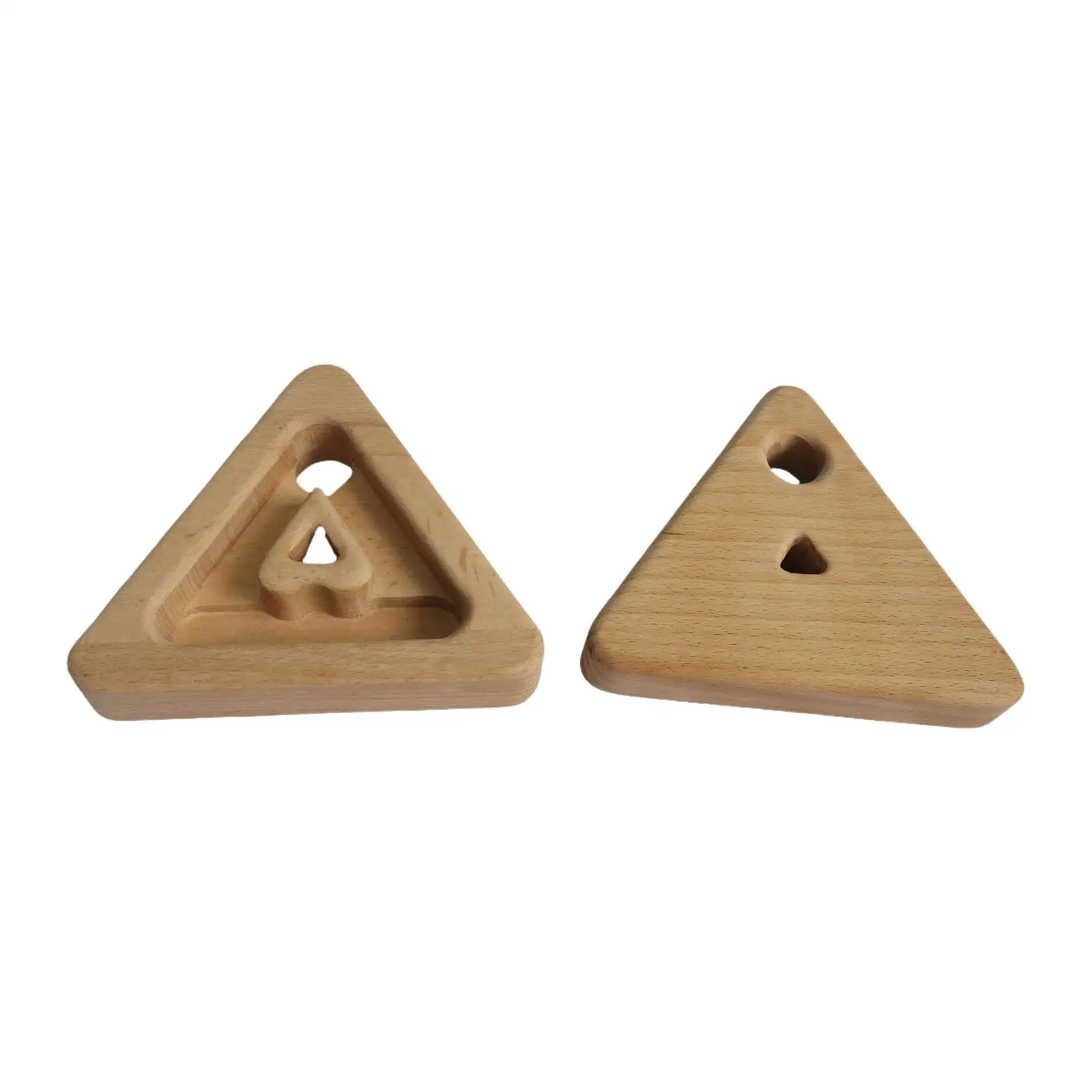 2x Triangle Climbing Hangboard Fingerboard Finger Strengthener Climbing Training