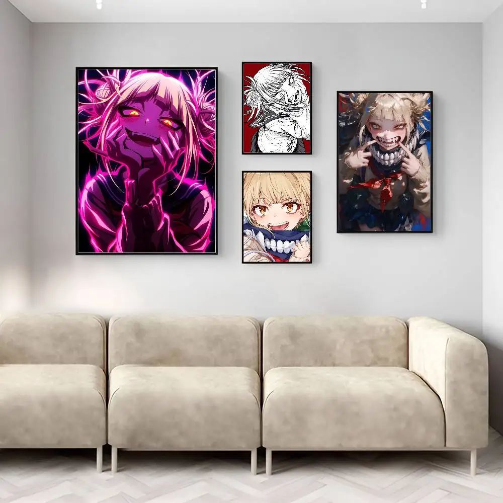 Himiko Toga My Hero Academia Anime Poster Appiccicosi HD Qualità Wall Art Poster retrò per la decorazione della parete della stanza di casa