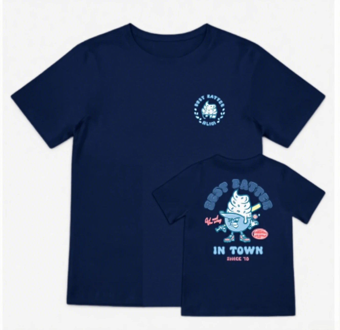 

2025 Summer Boys Adult Baseball Print Cotton T-shirt Breathable, loose and wanton back block youth black T-shirt Fashion top