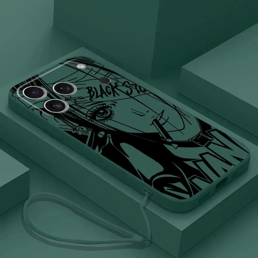 Anime Nana Osaki Line Soft Cover Case for iPhone 16 14 15 Plus XS 17 Air XR 11 12 13 Pro Max 7 8 16e