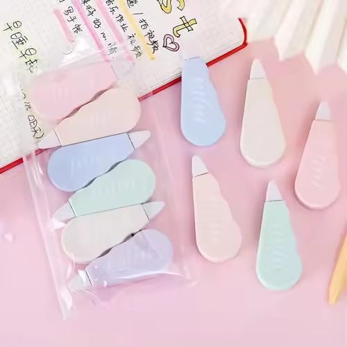 6pc Set Correction Tape Kawaii Mechanical Cute Design Correction Tape - Perfect for Decorating Diaries and School Supplies - Image 12