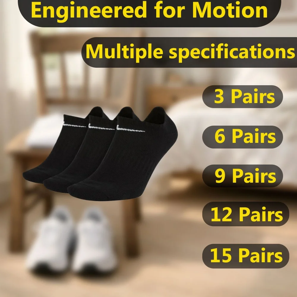 

Носки унисекс Nike, комбинированный пакет, дышащие повседневные мягкие невидимые спортивные носки с низким вырезом SX7678