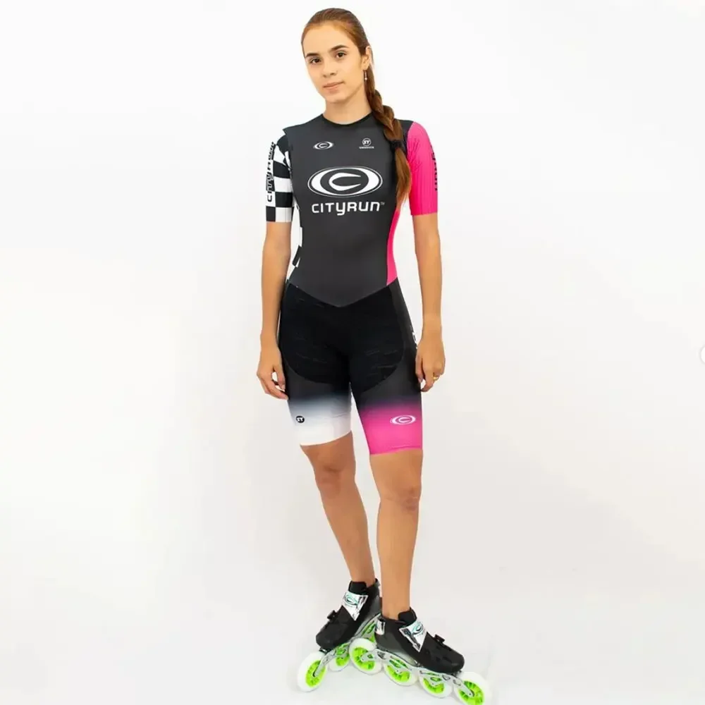 Women Skates Suit Cityrun Oficial Pro Triathlon Speed Inline Roller Skate Monkey Skinsuit Comfortable Fast Skating Speed Skating