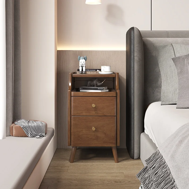 

Bedroom bedside table, modern simple bedside table, solid wood storage