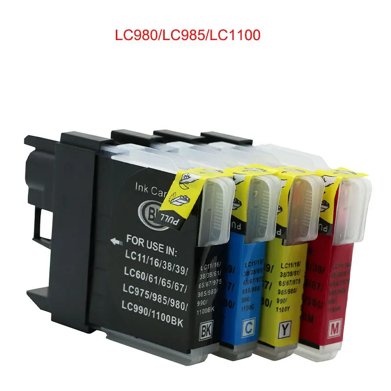 Cartucho de tinta Compatible para impresora Brother LC980 LC985 LC1000 DCP-145C 163C 165C 185C 195C 197C 365CN 375CW 385C 395CN 585CW