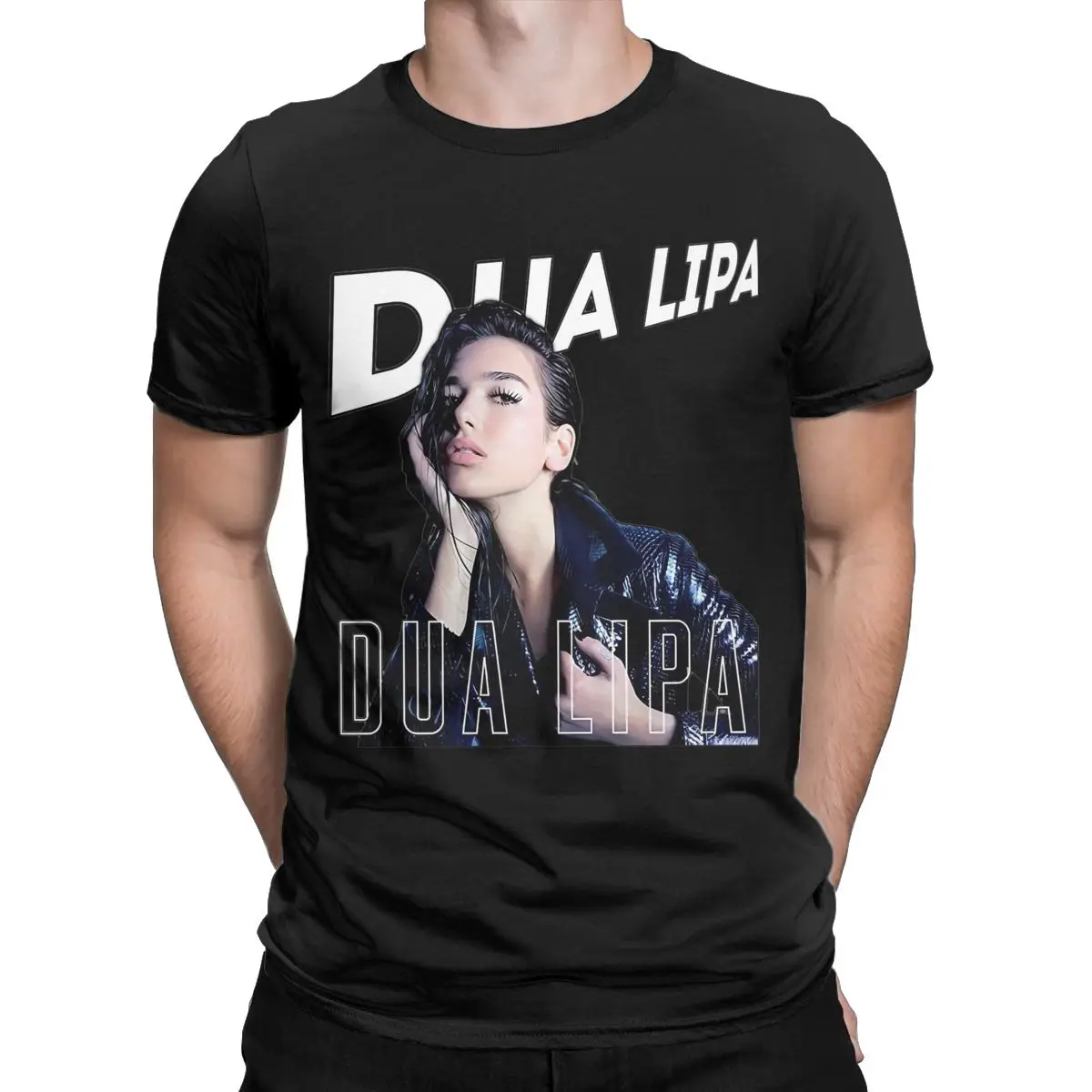 D-Dua Lipa Singer Pop Shirt Accessories Men Women's Cotton Amazing Radical Optimism Album Tee Shirt Short Sleeve Tops Classic