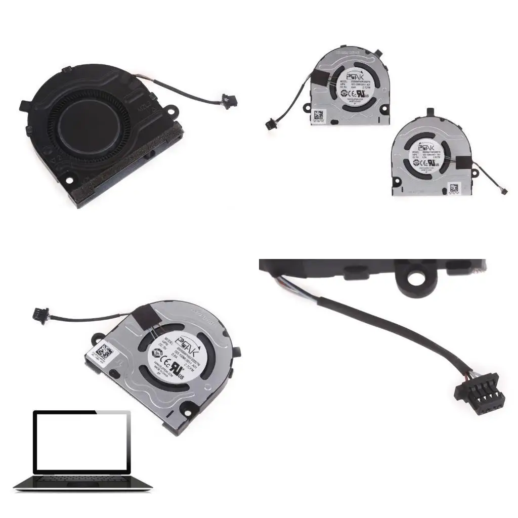 

652F 5 В ноутбук ЦП Охладный вентилятор GPU для 13 Vostro 5310 3320 Fan Fan