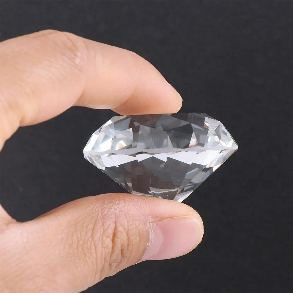 

Hot Art Design Crafts New Style 40mm Wedding Jewelry Artificial Diamond Clear Crystal Cut Glass Paperweight