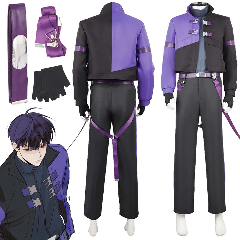 

Soshiro Hoshina Cosplay Fantasy Purple Suits Anime Kaiju Cosplay 8 Costume Disguise Adult Men Roleplay Fantasia Outfits Male