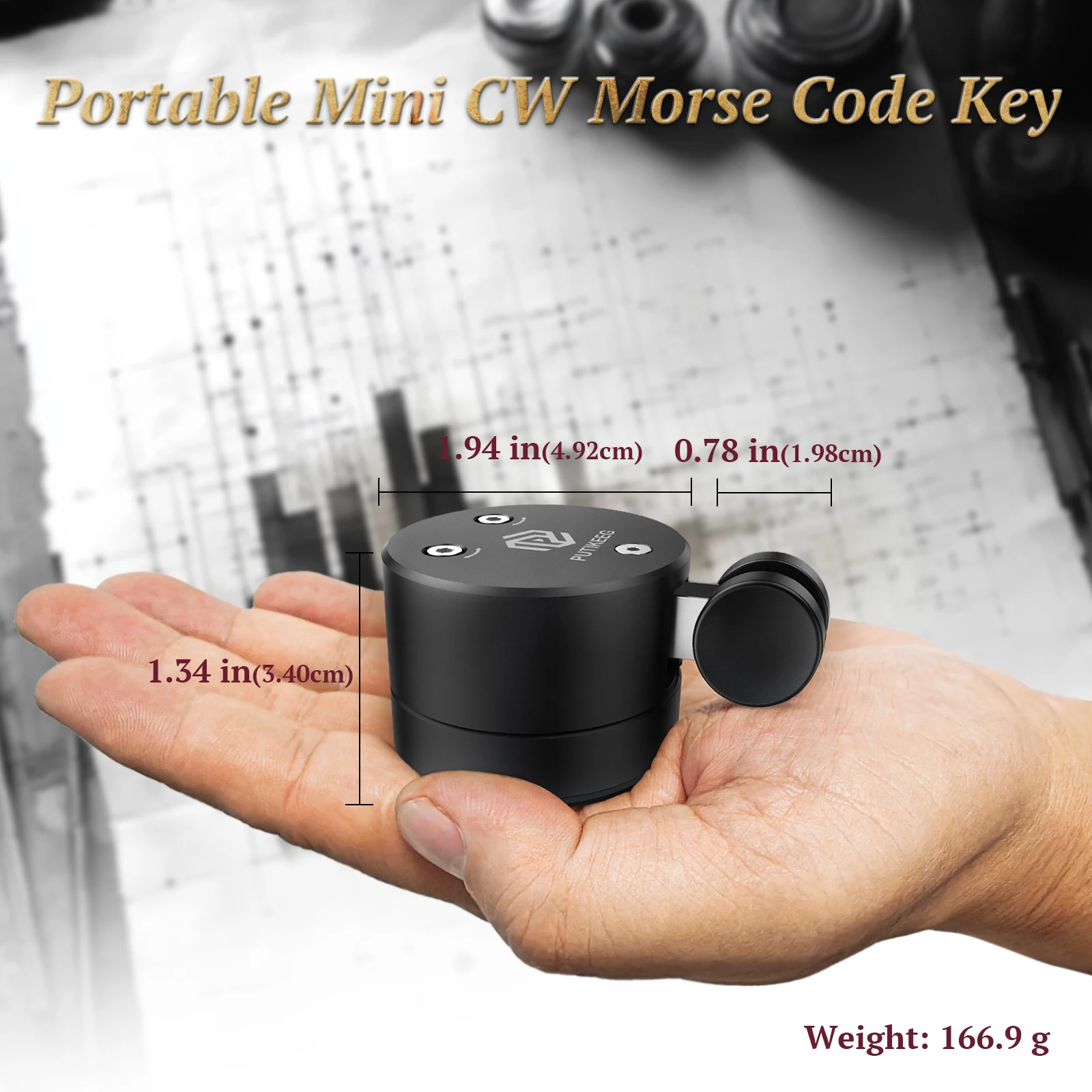 Putikeeg، رمز مورس لمفتاح CW، راديو هواة على الموجات القصيرة، مجداف راديو ثنائي الاتجاه. يتم إطلاق النماذج الجديدة #2