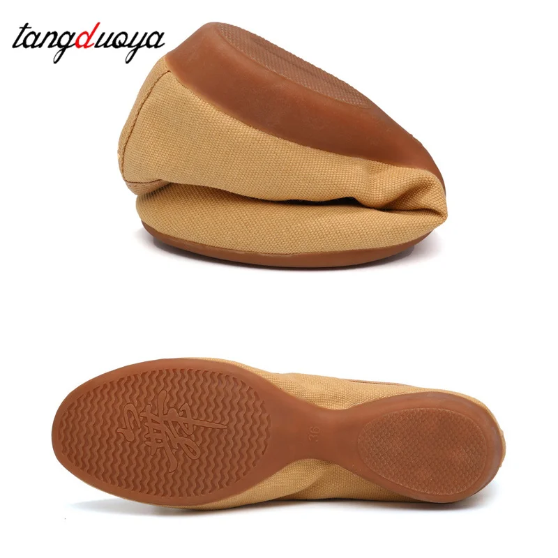 New Arrival Women Jazz Dance Shoes Cloth Ballet Ballroom Dance Shoes Soft Tie-free Outdoor Wear Yoga Sport Teacher Shoes 34-42
