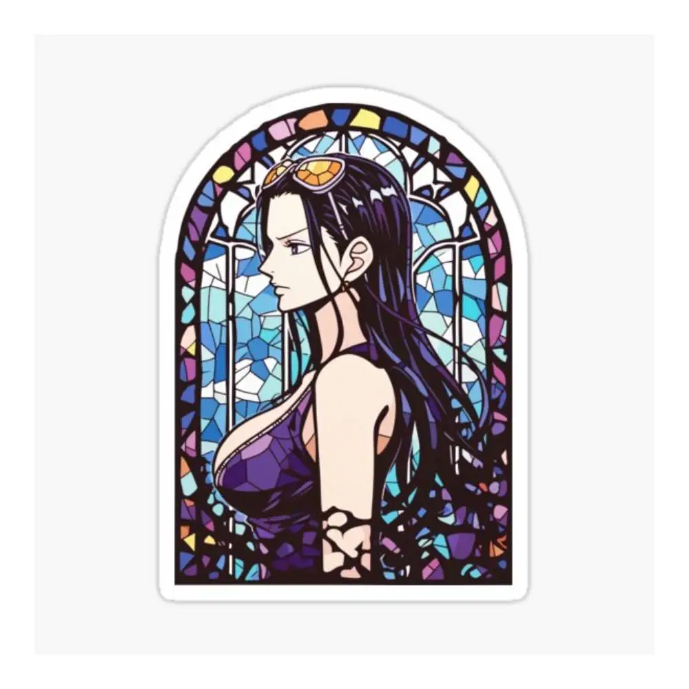 Stained Glass Devil Child Sticker Ersonality Decoration Car Electric Car Helmet Rear Windshield Body
