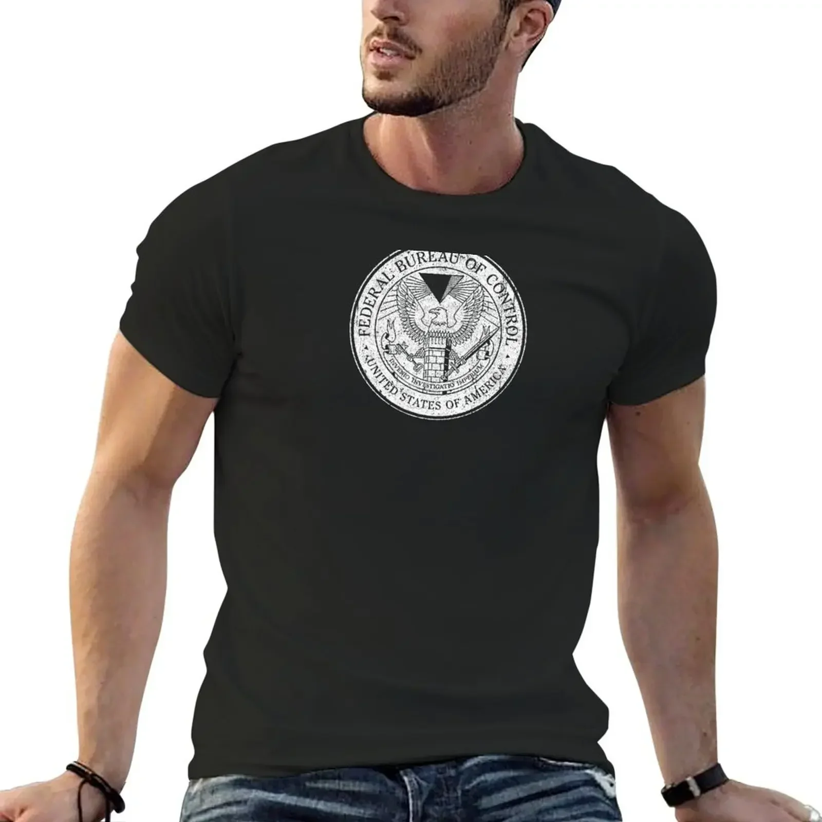 

Federal Bureau of Control T-Shirt summer top boys animal print mens big and tall t shirts