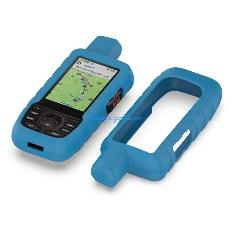 C7AB Flexible Protective Housing Shell For GPSMAP 66i 67i Cycling Computer Navigation Safety Gear Silicone Case Antiscratch