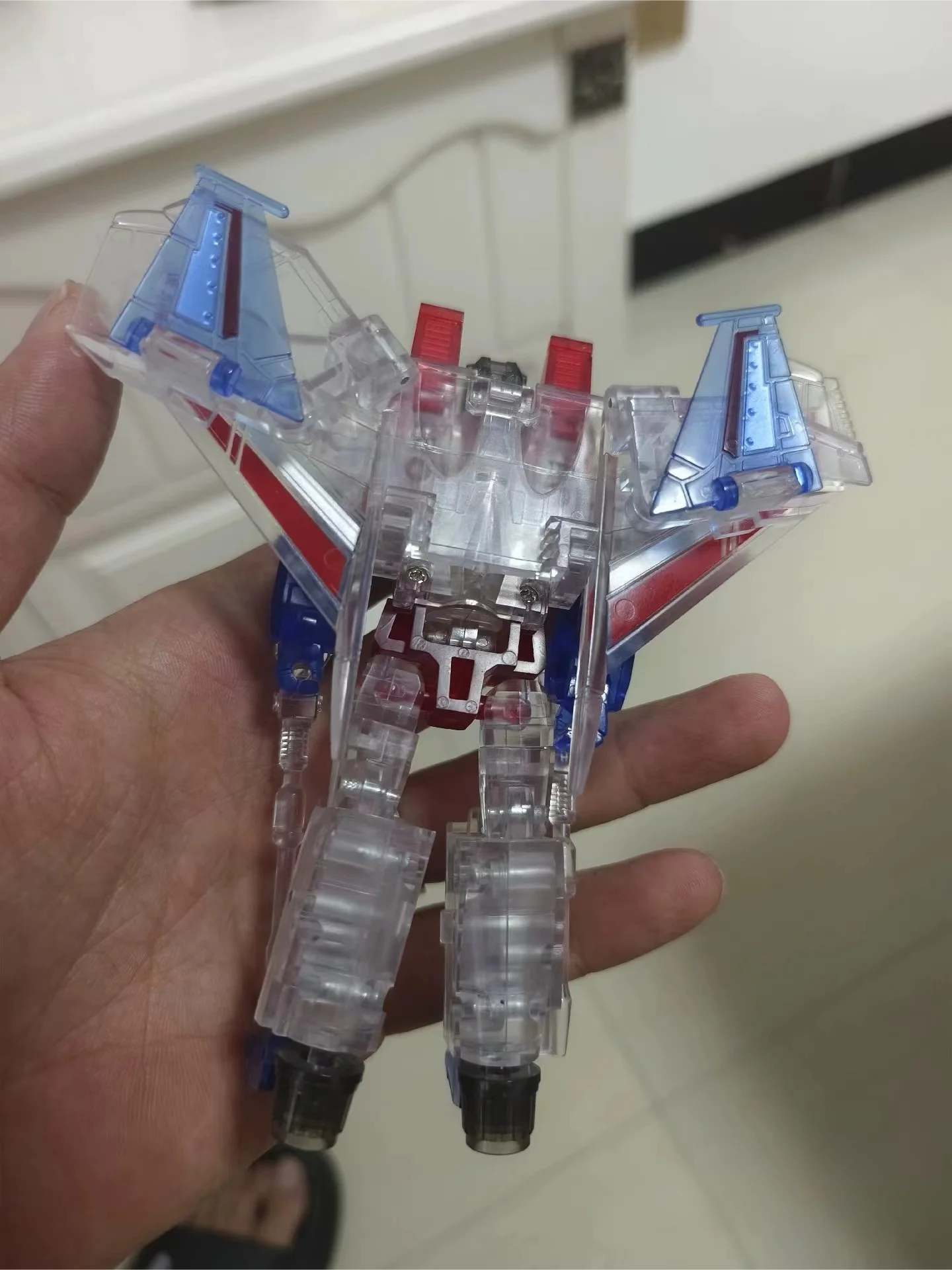 In stock Transformation Toys Robot MechFans Toys MF-31B Starscream Redthunder Transparent version MFT Action Figure toys