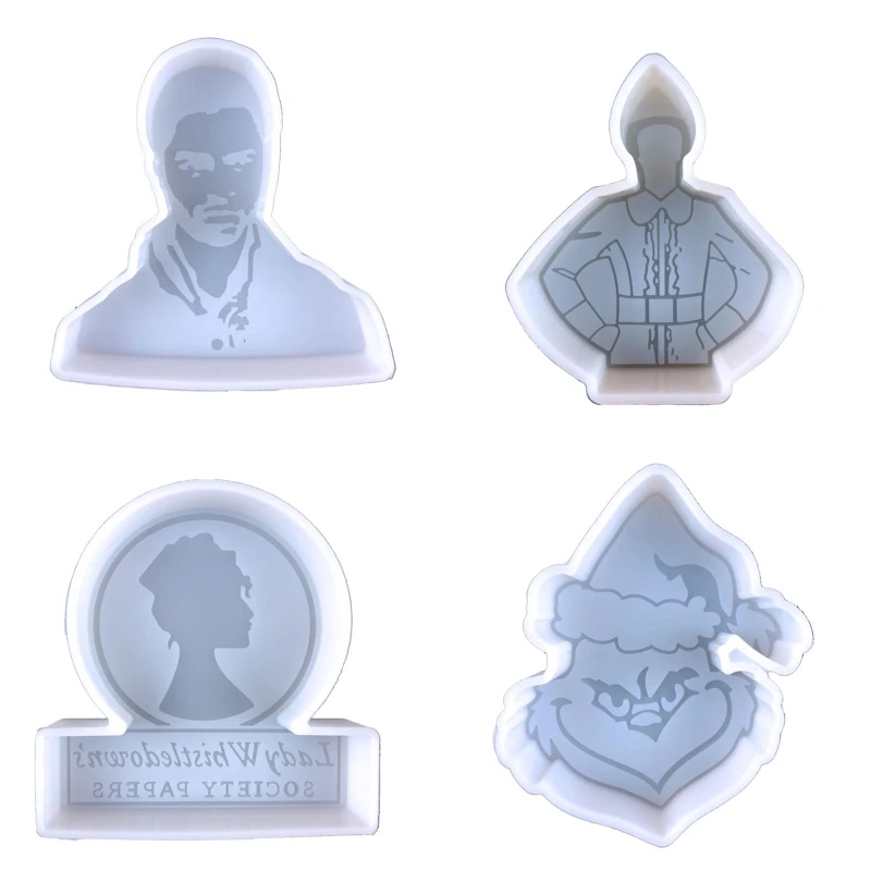 3D Character Silicone Molds DIY Handmade Soap Molds Easy to Clean