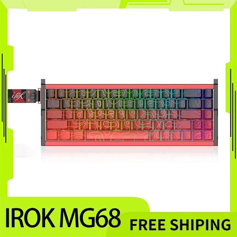 Irok MG68 MAX Keyboard Magnetic Switch Hot Swap RGB 8K Gamer Mechanical Keyboard PC E-Sports Gaming Accessories Customized Gift