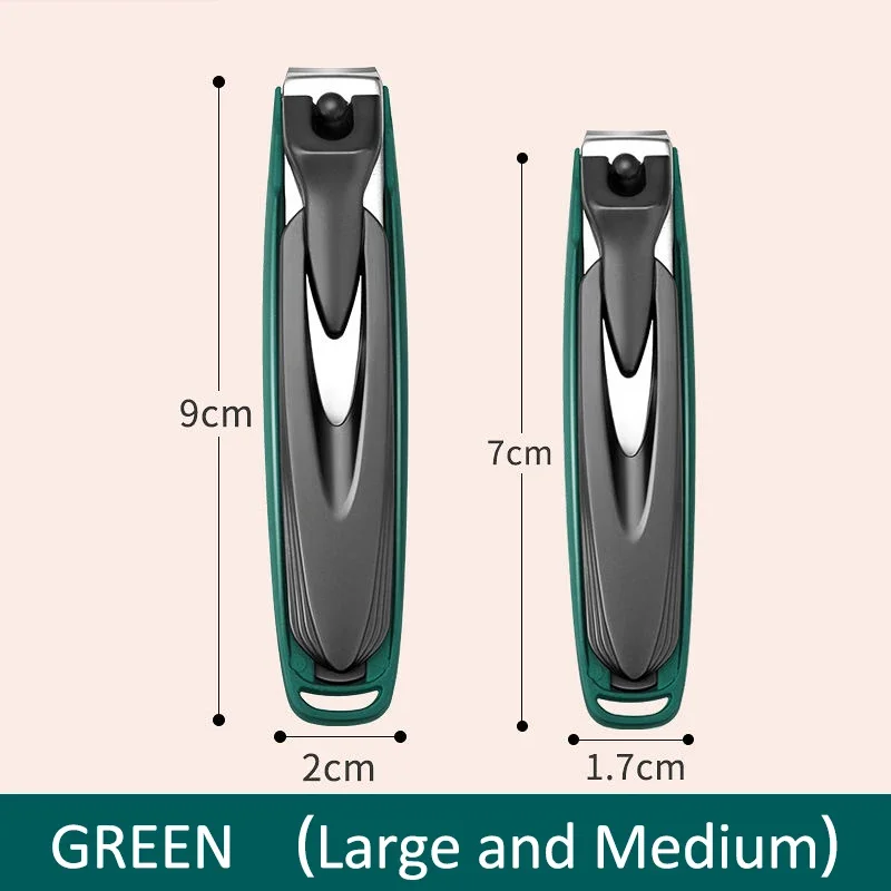 Bunte Nagelknipser, spritzwassergeschützt, Nagelschneider, abnehmbares Design, Fingernagelknipser, Edelstahl, Maniküre-Nagelwerkzeug