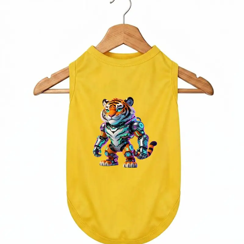 

Summer Dog Vest - Cool Cyber Tiger Print, Breathable & Cool, Pet Fashion