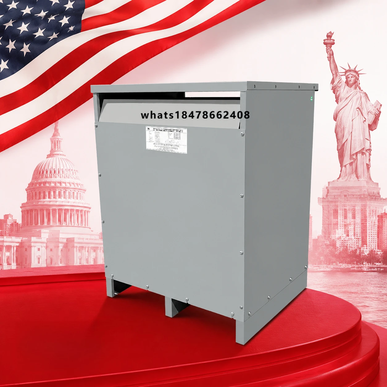 75kVA Three Phase Dry Type Step Down Isolation Transformer 480V to 208V 120V for Industrial Power Distribution