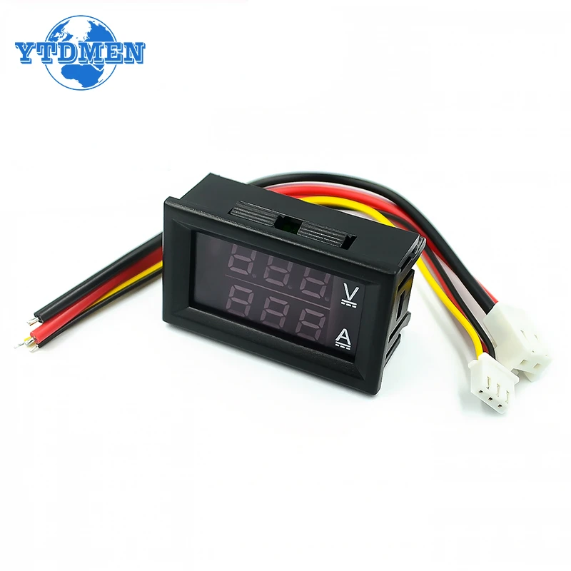 DC 0-100V 10A 100A LED Digital Voltmeter Ammeter Dual Display Voltage Detector Current Meter DSN-VC288 Module