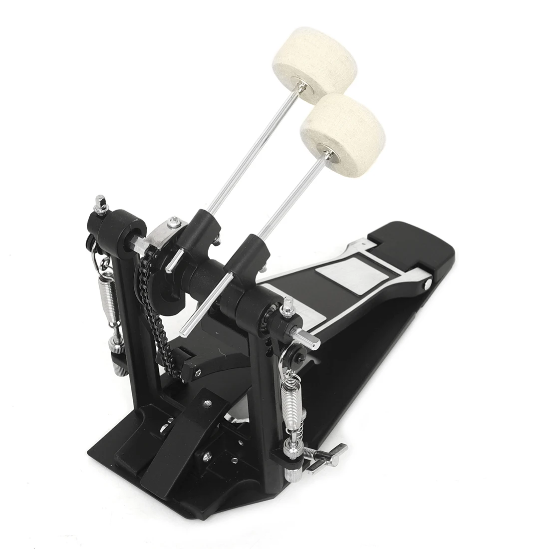 Drum Kit Pedal Aluminum Alloy Single Chain Frame Drum Pedal Professional Jazz Drum Foot Pedal Drums Practice Accessories