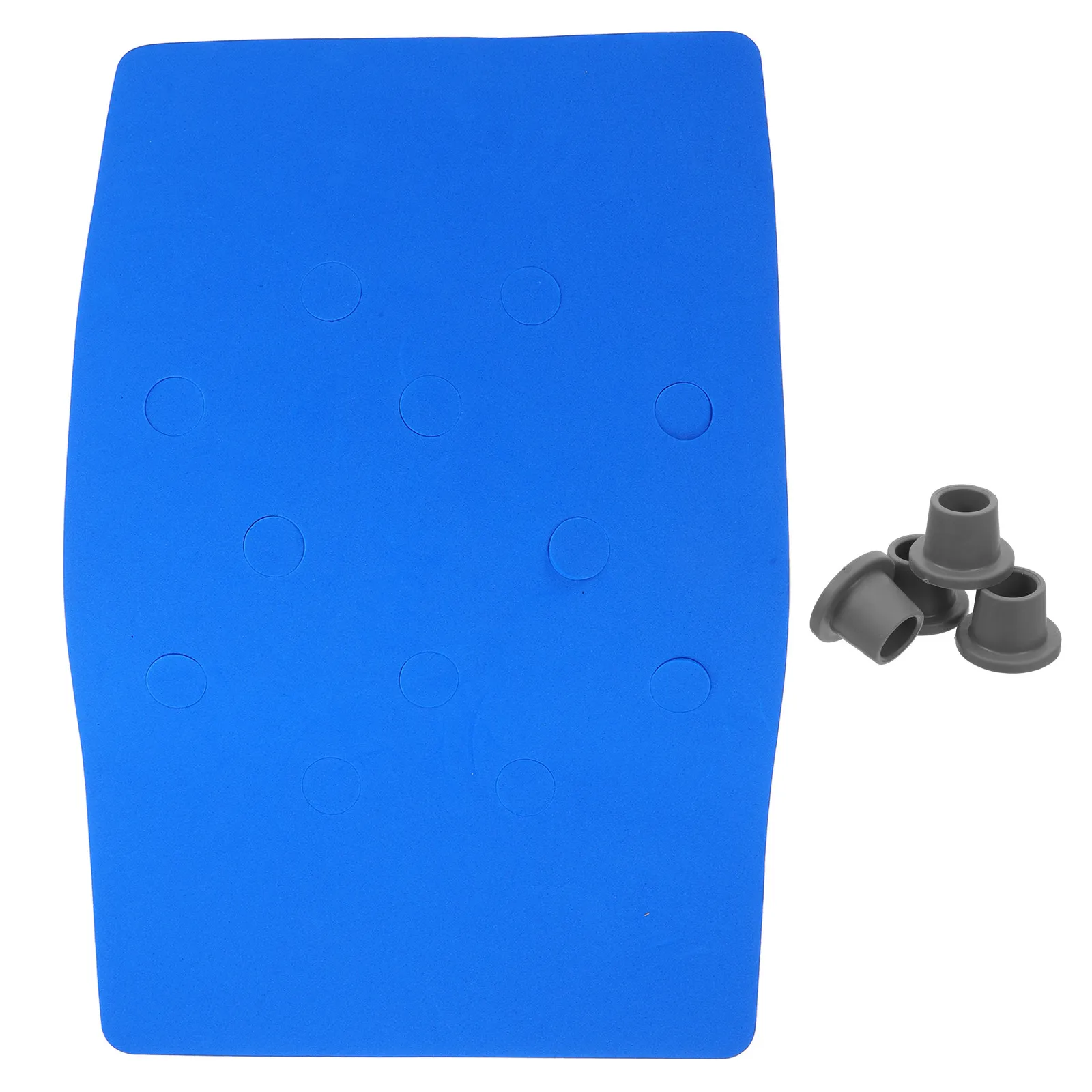 1Set Non Slip Waterproof Shower Bench Cushion Soft Pad with Holes Anti Skid Feet Grip Mat for Bath Chair Seat Elderly Disabled
