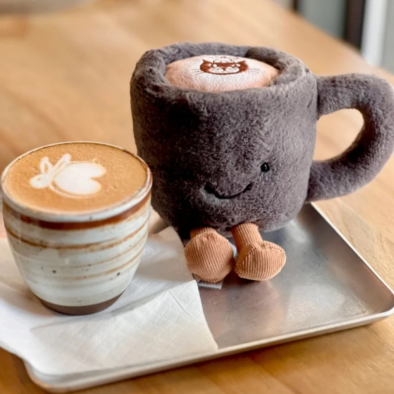 New Arrival Plush Fun Coffee Cup Cute Plush Toys Soothing Sleep Plush Doll Surprise Gifts Plush Doll Cute Backpack Plush Pendant