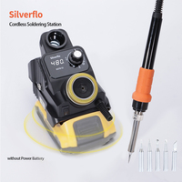 Silverflo 937D-I Cordless Soldering Station Solder Iron Station with Sleep Mode for DEWALT/Milwaukee/MAKITA/Battery 18/20V