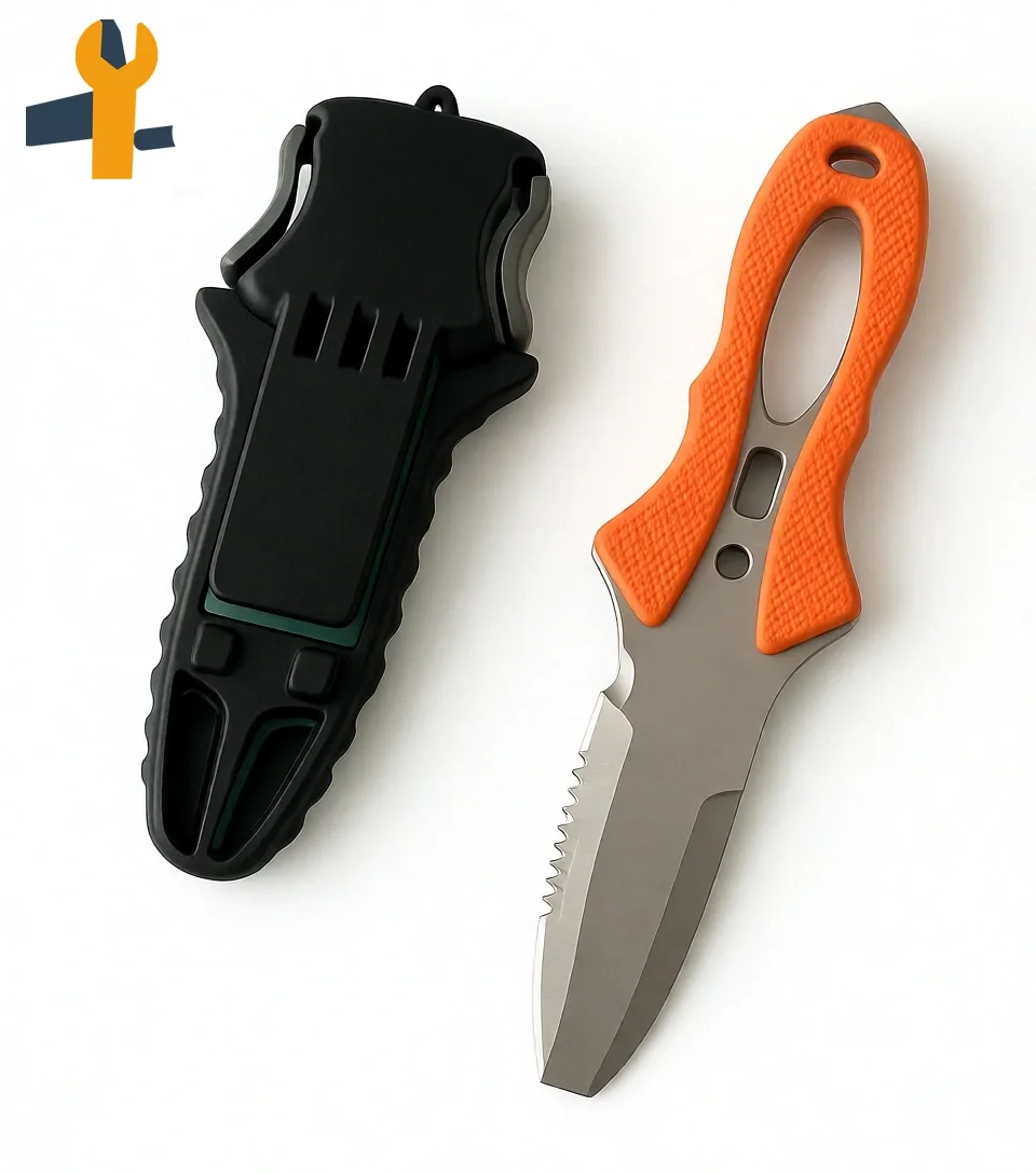 Titanium Alloy Water Rescue Rope Cutter, Multifunctional Emergency Rescue Tool with Plastic Handle