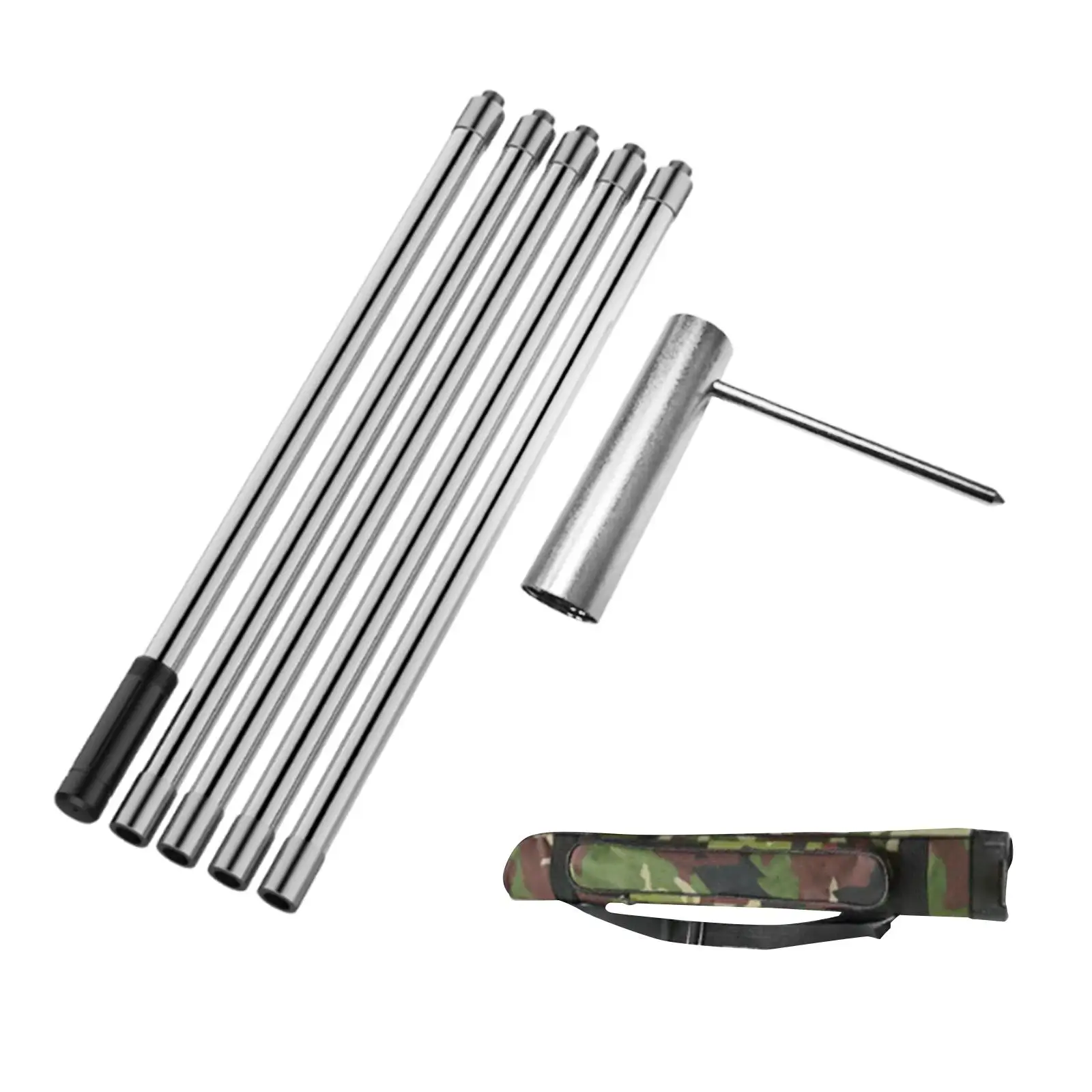 Ceiling Iron Wire Installation Tool Multipurpose Parts Convenient Supplies Auxiliary Tool with Extension Rods with Storage Bag