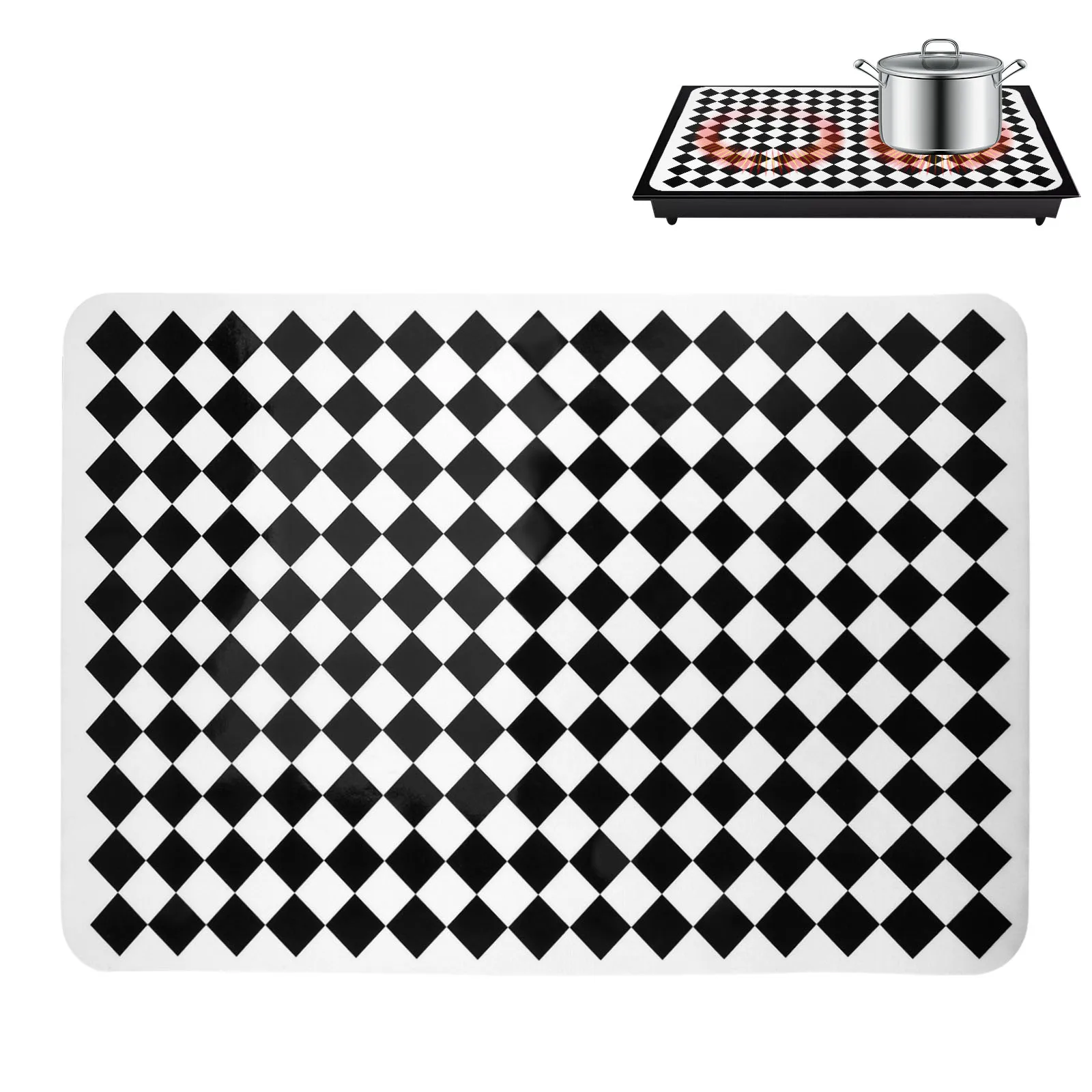 

Large Induction Hob Protector Mat 52x78cm Silicone Induction Protective Cover Cooktop Scratch Protector for Induction Stove