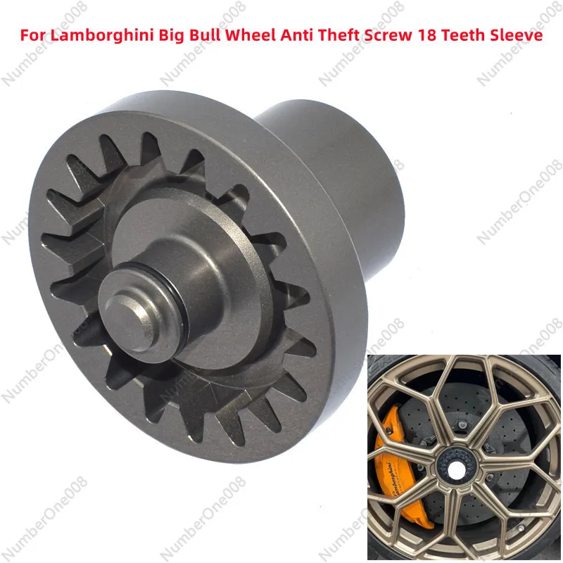 

For Lamborghini Big Bull SVJ LP400 Wheel Hub Anti-theft Screw 18 Tooth Sleeve Disassembly Tools Automobiles Parts Accessories