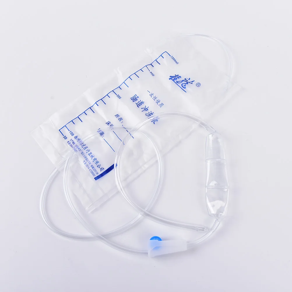 1pcs 1000ml Plastic Disposable Enema Bag Intestinal Wash Bags Home Enema Bag Health Healthcare Hospital Pharmacy Supplies