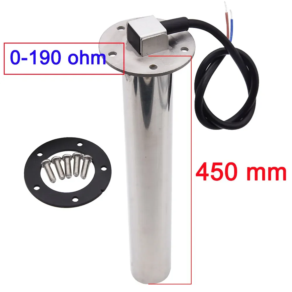 52MM Water Level+Sewage Level Meter Digital Dual Gauge Water Or Sewage Level Sensor 0-190ohm HTG for Boat Car 12V 24V Customized image 3