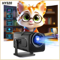 Netflix Officially Licensed Android 11 HY320 Ourdoor Projector With Amlogic 1080P 390ANSI Dual WiFi BT5.2 Voice Upgrated HY300