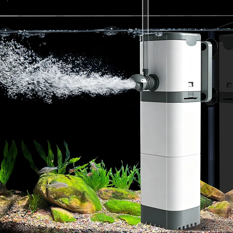 Aquarium Filter Pump, Fish Tank, Submersible, Quiet, Air Pump, Aerator, Built-in Water Pump, Wave Maker, 220V–240V - view 6